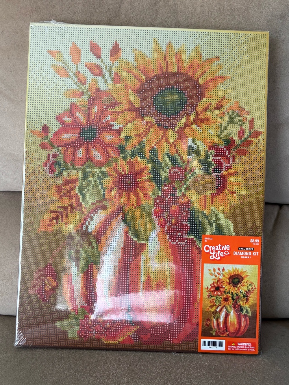 Creative Life Sunflower Diamond Art Kit - Vibrant Yellow & Orange Bouquet